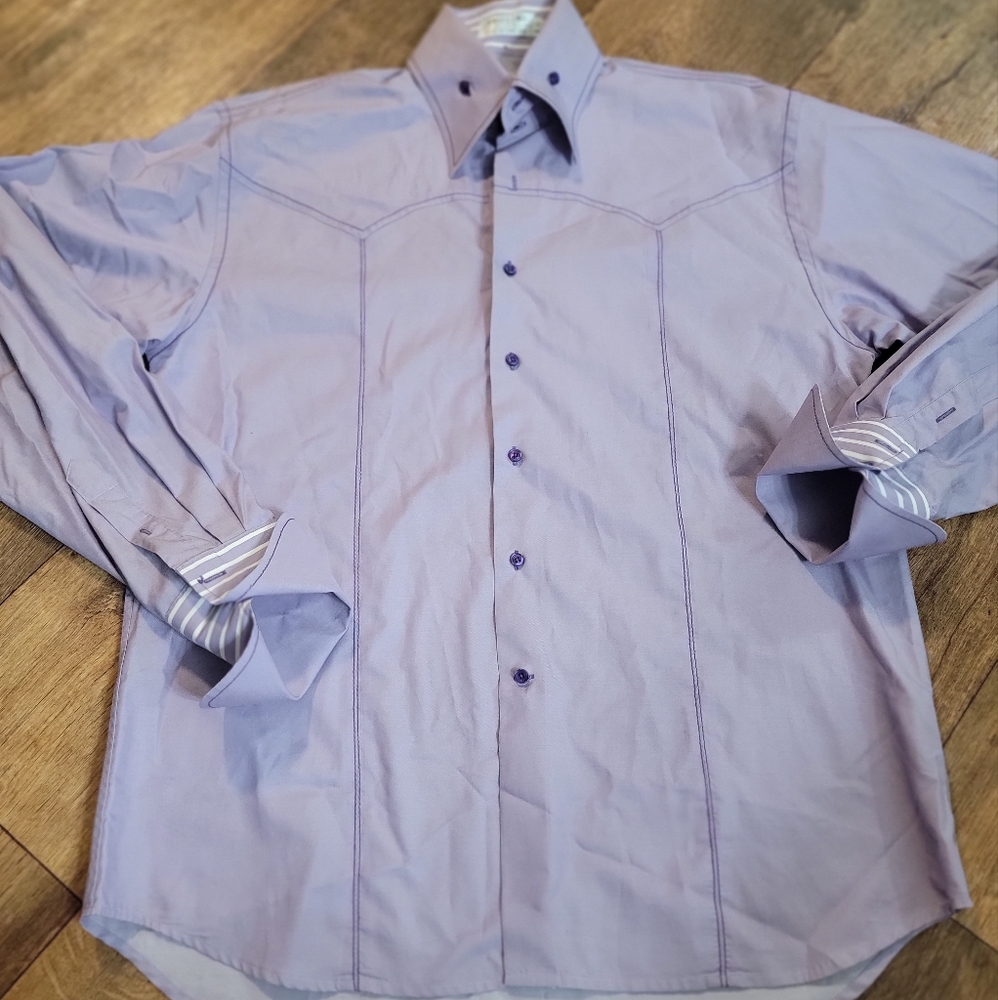 Angelino for Bermuda men's casual button down shirt